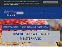 Tablet Screenshot of marktbaeckerei-fuchs.de